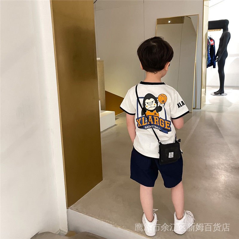 Áo Thun Tay Ngắn Phong Cách Phương Tây Thời Trang Mùa Hè Mới G26e Dành Cho Bé Trai