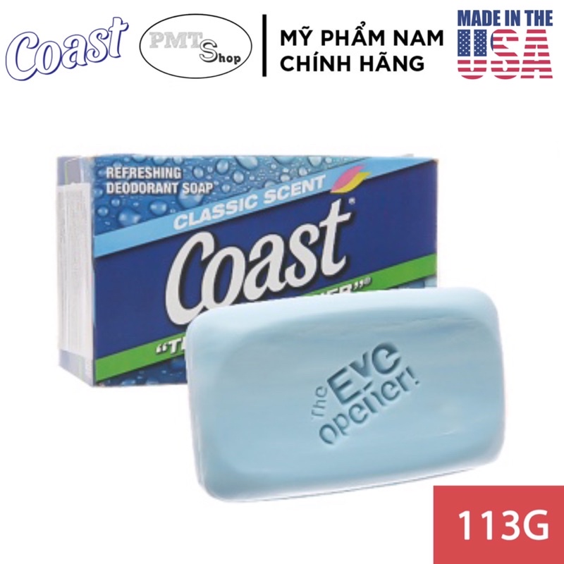 [USA] Combo 8 cục xà phòng Coast Classic Scent Refreshing Deodorant Soap 113g x 8 - Mỹ