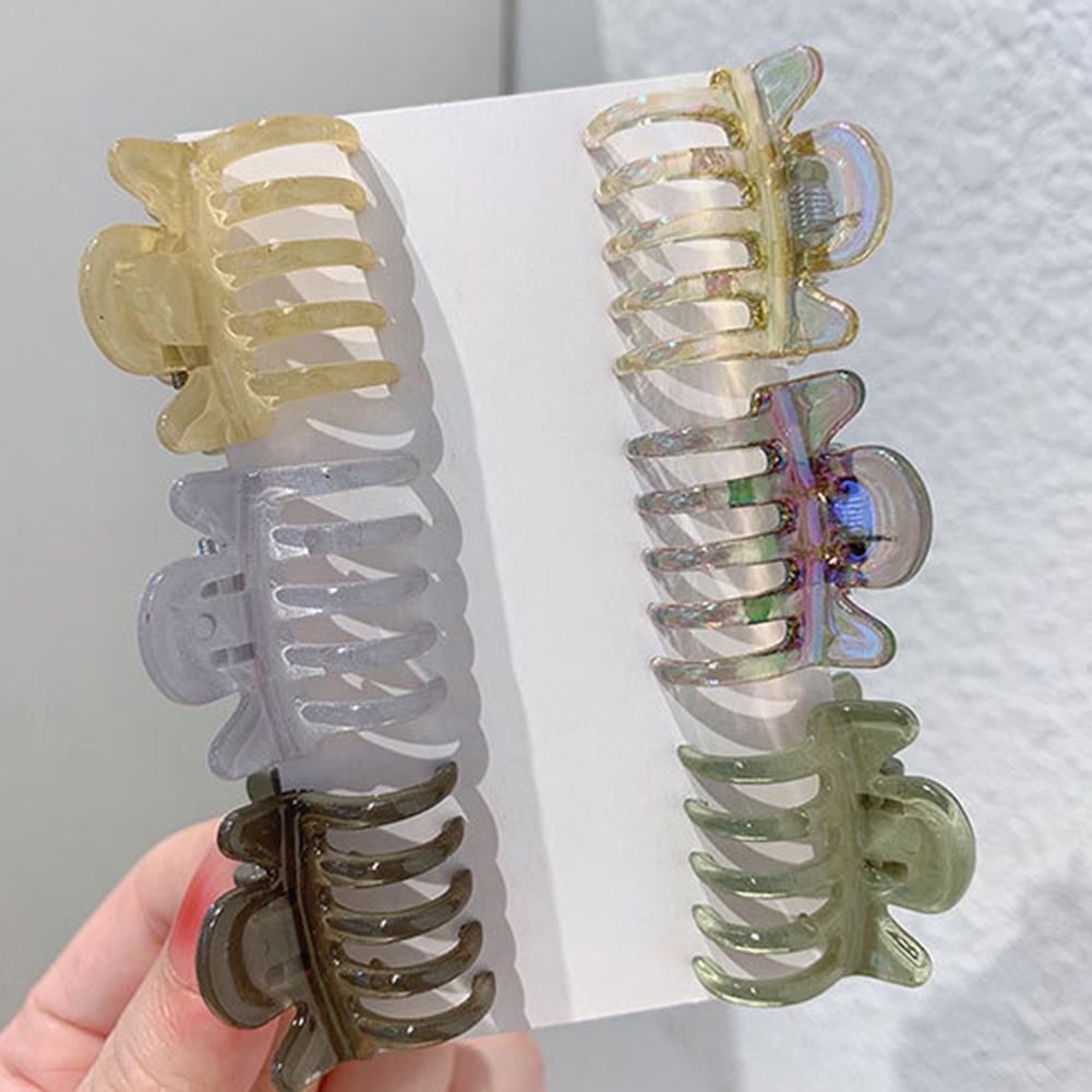 Kẹp Tóc Càng Cua Mini Bằng Nhựa Nhám Thời Trang Cho Nữ