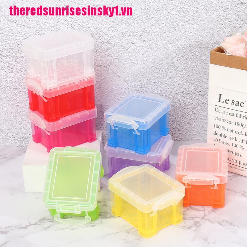 Set 2 Hộp Nhựa Mini Đựng Đồ Chơi Cho Nhà Búp Bê