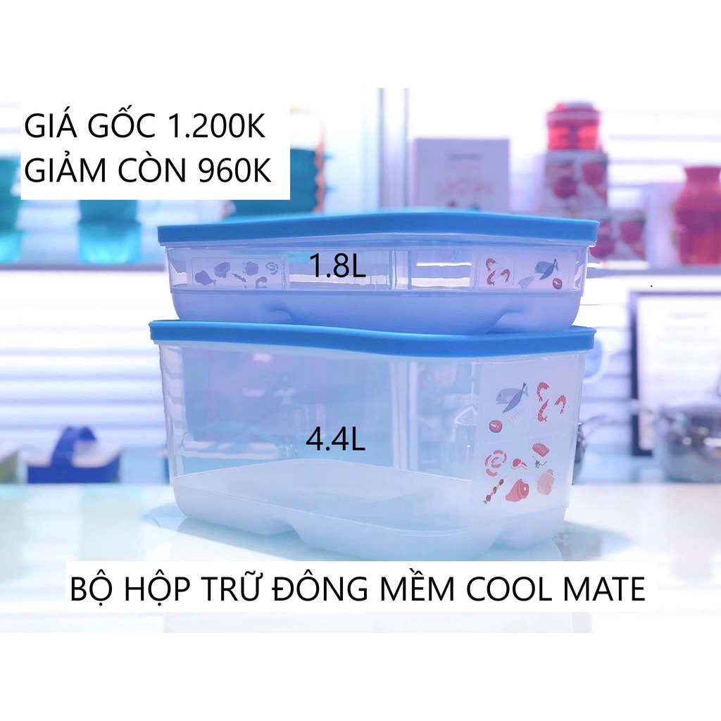 Tupperware - Bán lẻ hộp trữ đông coolmate 1.8l và 4.4l