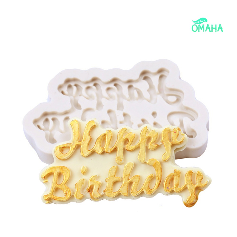 Khuôn Silicone Tạo Hình Chữ Cái Trang Trí Bánh DIY