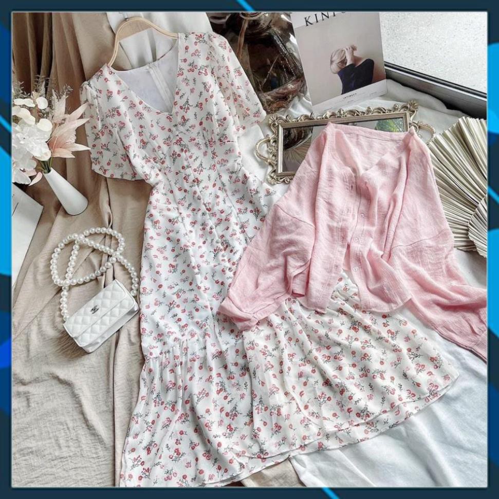 Set váy nữ đẹp, đầm xòe nữ đẹp, kiểu dáng thời trang, chất vải mịn đẹp, phù hợp đi chơi, dạo phố, phom dưới 55kg . | BigBuy360 - bigbuy360.vn