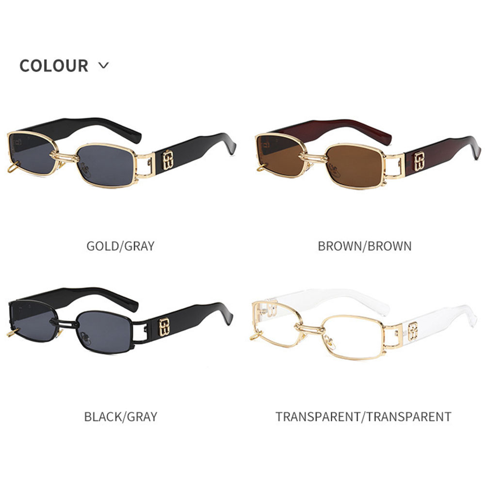 Kính Mát Gọng Vuông Nhỏ Phong Cách Đường Phố Hàn Quốc Độc Đáo