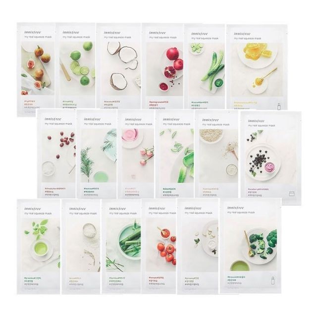 Lẻ miếng mặt nạ Innisfree My Real Squeeze Mask Innisfree_tebaogocchinhhang