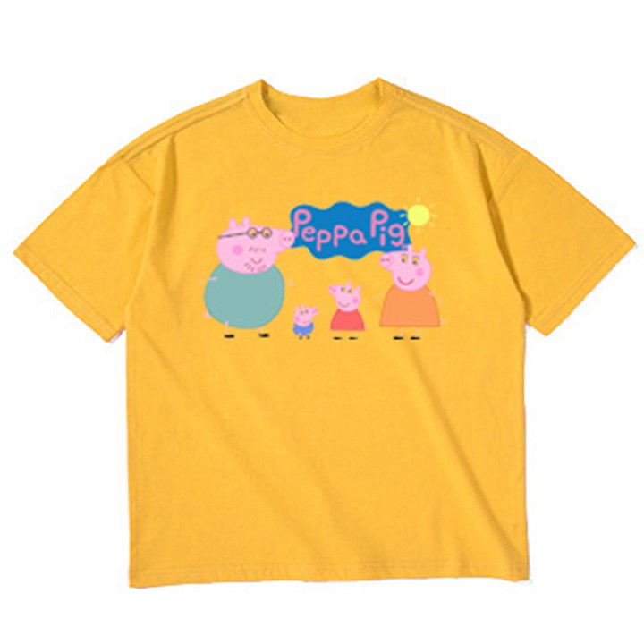 Áo thun bé gái form rộng in hình HEO PEPPA PIG - ATBG37