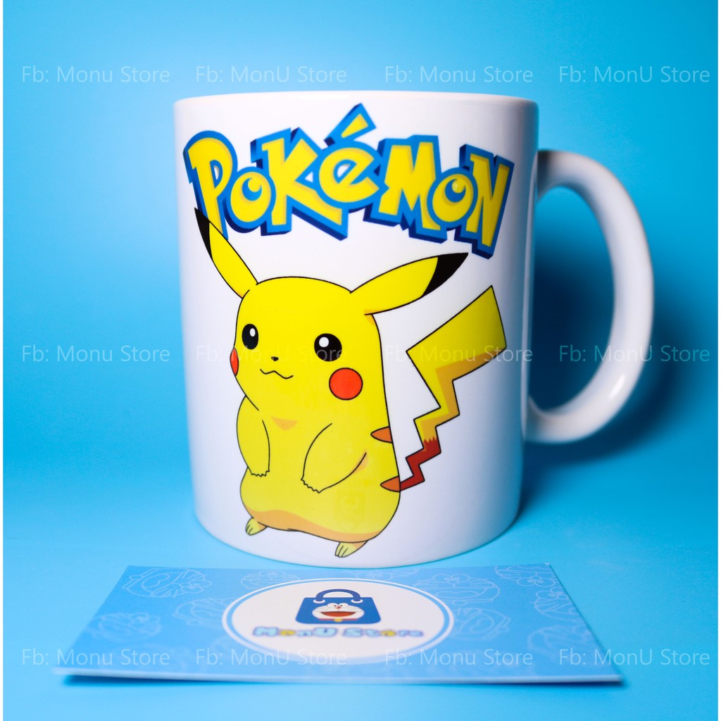 Ly sứ hoạt hình PIKACHU dễ thương cute (ly thường, ly huyền ảo)