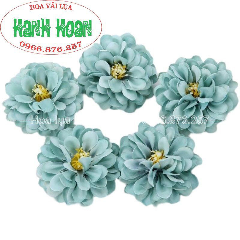 COMBO 10 ĐẦU BÔNG HOA CÚC PHÁP 7CM ĐỘC LẠ - HOA LỤA CAO CẤP