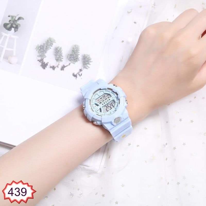 Đồng hồ nam nữ thể thao Unisex Aosun dây cao su cực bền DH107 | BigBuy360 - bigbuy360.vn
