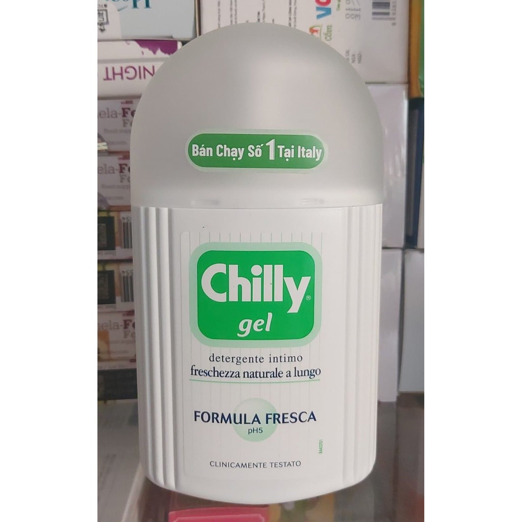 Chilly Gel dung dịch vệ sinh phụ nữ, Delicato (chai 200ml) bán chạy số 1 tại italy / chily