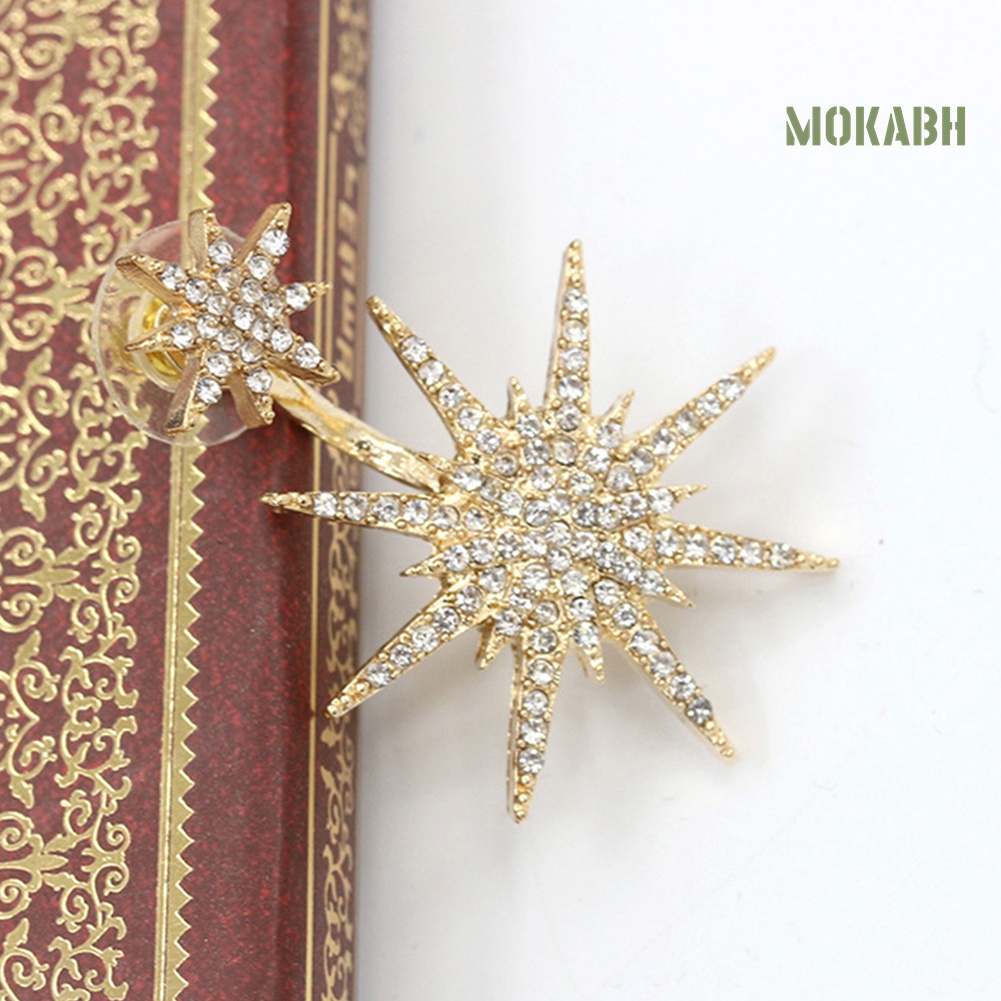 1 Đôi Bông Tai Hình Vũ Công Đính Đá Lấp Lánh Thời Trang