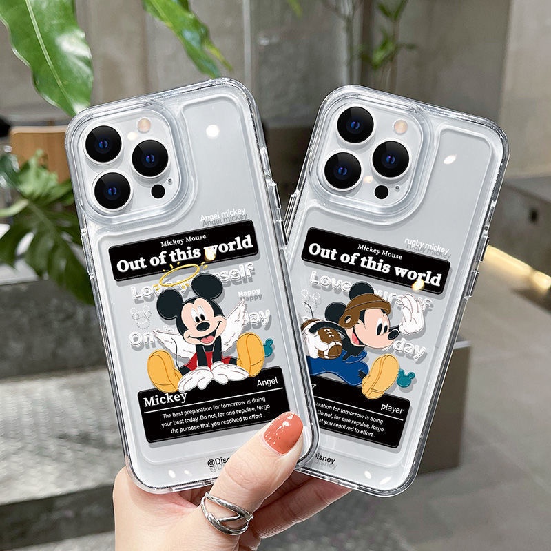 Ốp Điện Thoại Trong Suốt Họa Tiết Mickey Minnie Cho iphone 14 Pro Max Plus 13 11 12 7Plus X XR XS Max 7 8 SE 2020