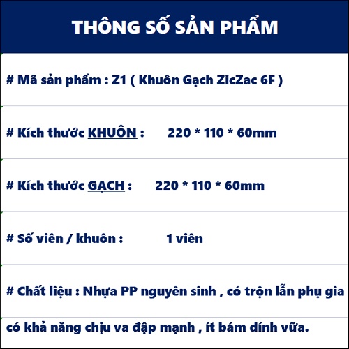 Khuôn Gạch Con Sâu