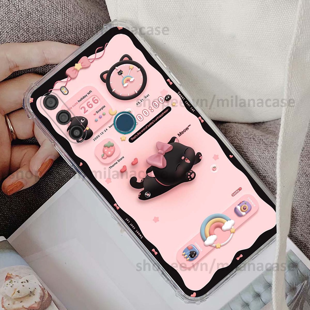 Ốp Vsmart Active 3 hình đồng hồ icon gấu mèo cute cực dễ thương ngộ nghĩnh
