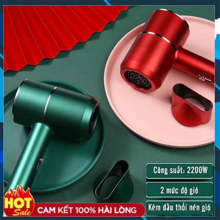 Máy Sấy Tóc Tạo Kiểu Công Suất Lớn 2200W -2 Chiều Nóng Lạnh( BH 12 Tháng)