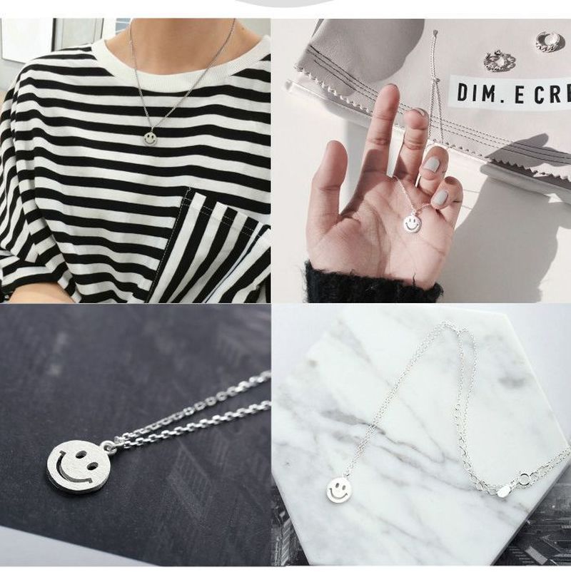 MANYUE Vòng cổ Hình Mặt Cười Thời Trang Dành Cho Nữ
