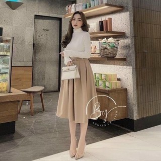 Áo thun dài tay cổ lọ ♥ Áo len tăm cổ cao dài tay form ôm giữ nhiệt ấm áp ulzzang nữ HOT ♥