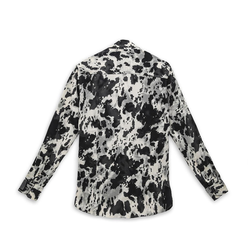 Áo Sơ Mi Nam, Sơ Mi Nam Tay Dài Hoạ Tiết Dairy Cows , Cổ Vest, Vải Lụa Cao Cấp Không Nhăn, Thoát Khí - ULTRA.B BX04 | BigBuy360 - bigbuy360.vn