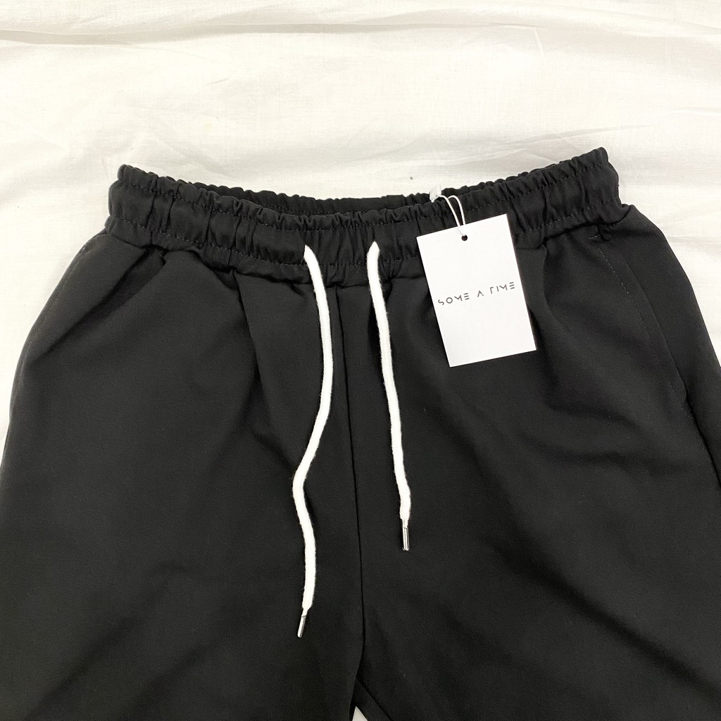 [Tiền Nào Của Đấy ]Quần Short Nam, Quần Đùi Nỉ Nam Màu Đen Trơn Giải Rút Vải Co Giãn Phong Cách Hàn Quốc-QD07 | BigBuy360 - bigbuy360.vn