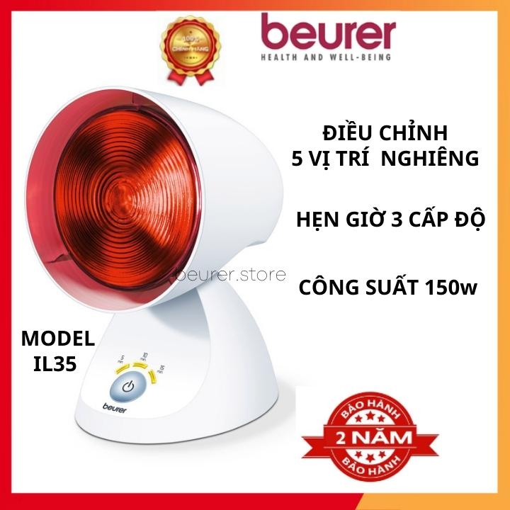 Đèn hồng ngoại trị liệu 150w Beurer IL35 có hẹn giờ công dụng chữa đau nhức xương khớp đau thần kinh vết thương lâu liền
