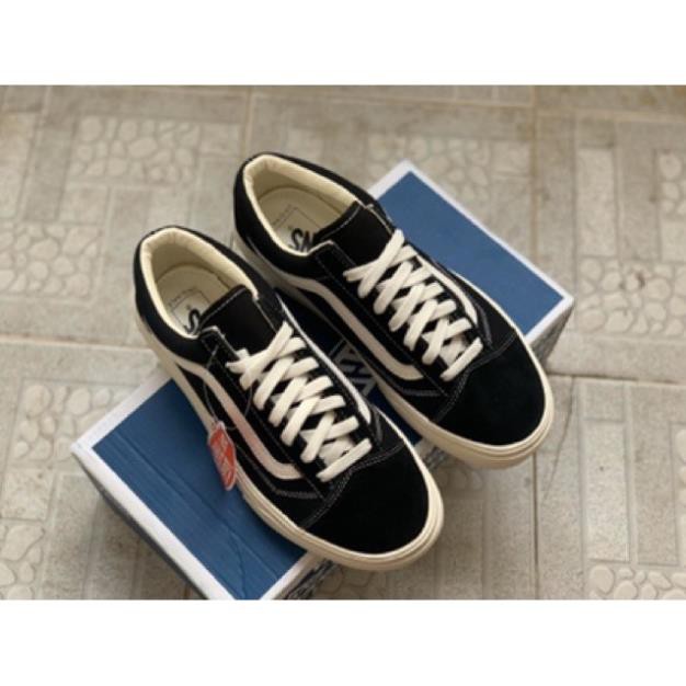 Giầy vans vaul đen lót da 1:1 ( full box + free ship ) Siêu Đẹp Cao Cấp [ SL  ib ] 👟 :)) , $