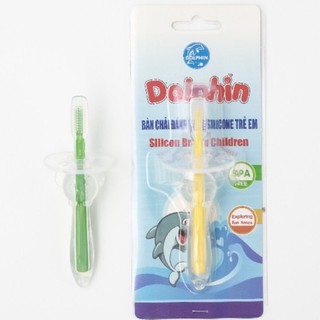 Bàn Chải Silicon Dolphin Siêu Mền Cho Bé