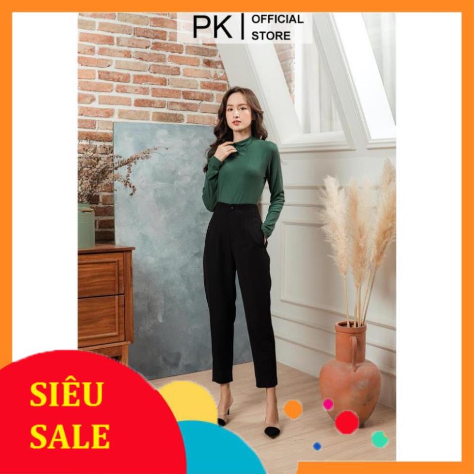 Quần Baggy Công Sở Cạp Liền PK24, Quần Baggy Vải Tuyết Mưa Cao Cấp - PK Official -v11