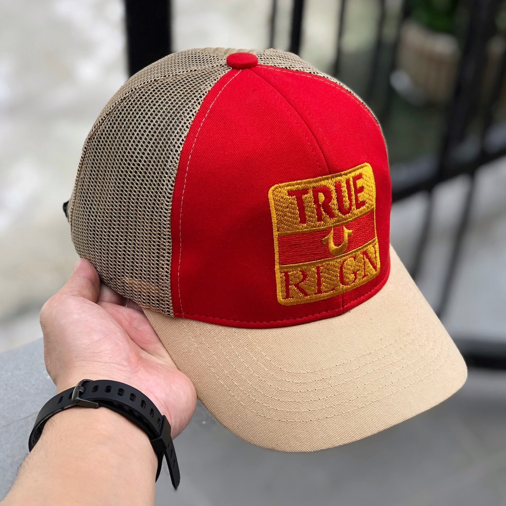Mũ Lưỡi Trai NAM Nữ - Nón Ông Địa TRUE RLGN Vuông Lưới Phù Hợp Với Người Chơi Hệ Đẳng Cấp