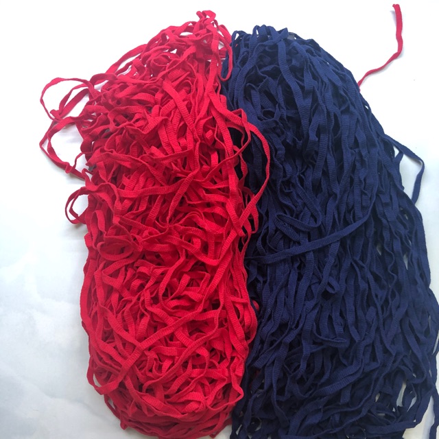 1m Dây Thun Cotton Viền Co Giãn Bản Rộng 5 Ly (0,5cm) Màu Xanh Navy / Đỏ / Vàng / Trắng Hàng Công Ty