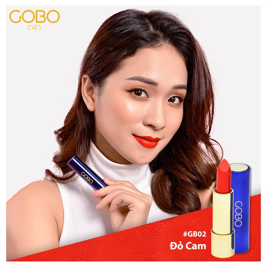 Son không chì Cocayhoala Gobo Nature matte 4.5g (Đỏ Cam)