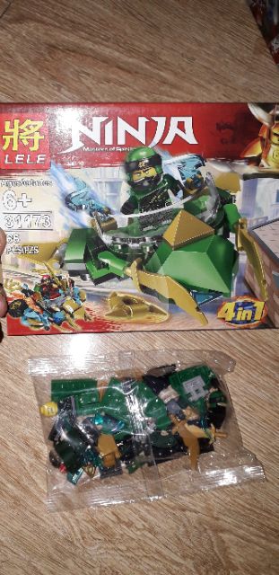 Lắp ráp 1 hộp LegoNinja 31173 có nhiều chi tiết bằng nhựa ABS