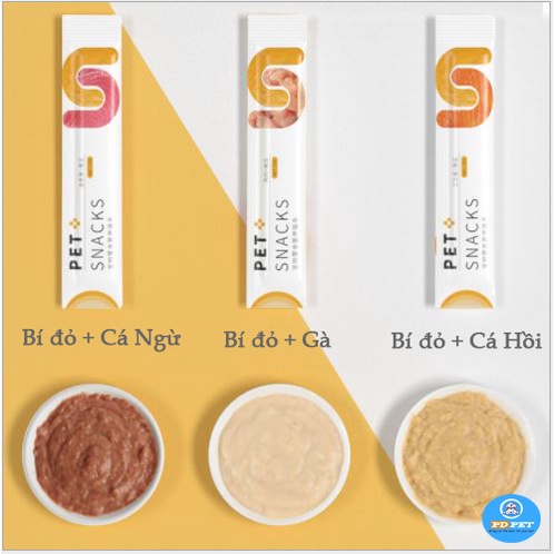 Súp thưởng PET SNACK cho mèo, thú cưng - Đồ ăn vặt cao cấp dinh dưỡng tiện lợi
