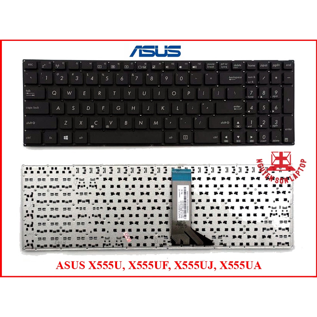 Bàn phím laptop Asus X555U X555UF X555UJ X555UA Keyboard new 100%