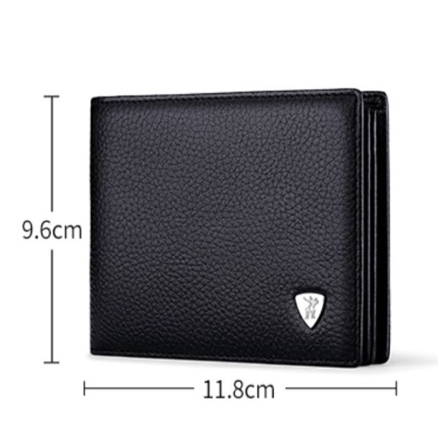 POLO123 Ví nam polo da thật hàng nhập