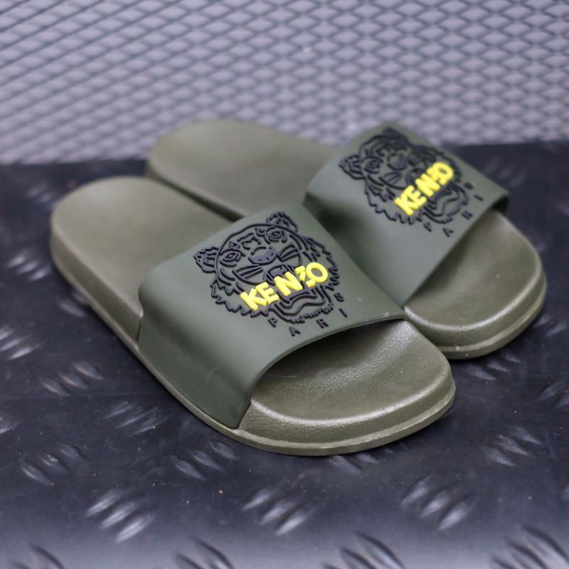 Giày Sandal Kenzo Paris Olive Màu Xanh Lá Trẻ Trung Năng Động