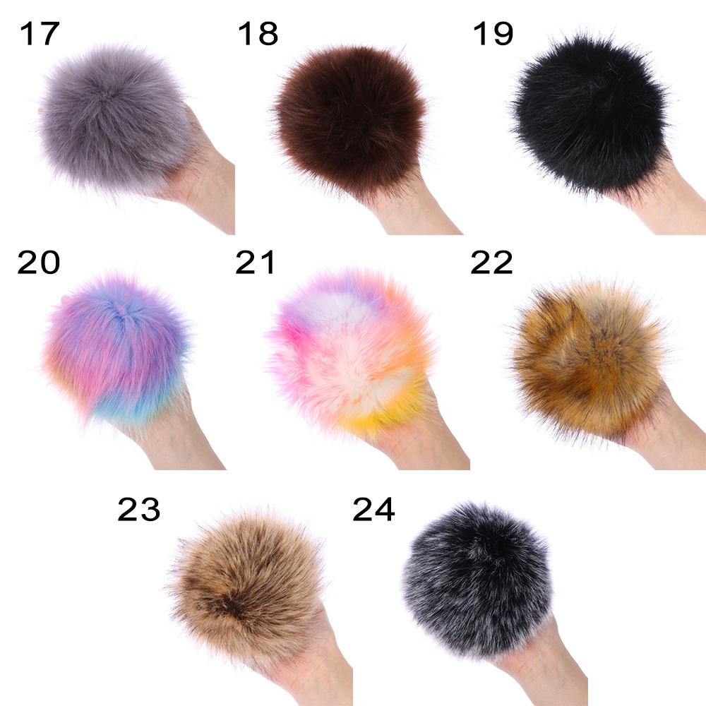 Mũ Len Dệt Kim Phối Cục Bông Pompom Kích Thước 15cm Thời Trang Dành Cho Nữ