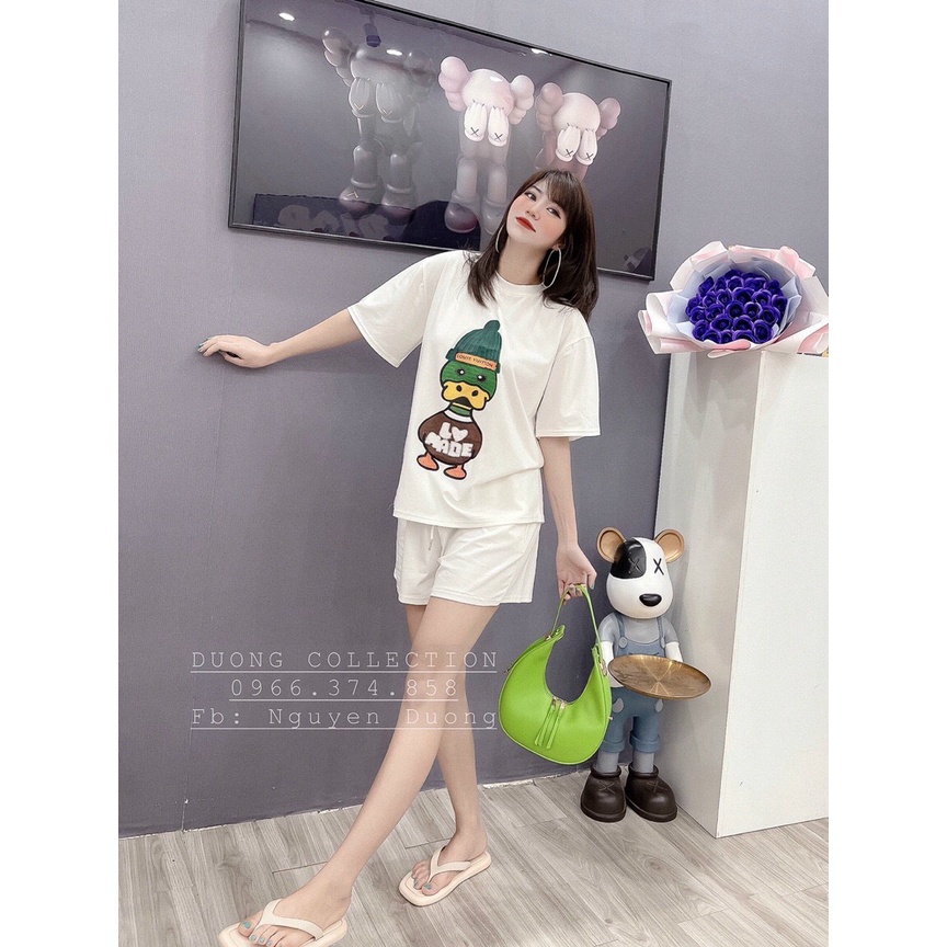 ÁO THUN GIÁ SỈ VỊT PHÔNG NAM NỮ TAY NGẴN VÀ LỠ GIA ĐÌNH CẶP ĐÔI CÓ SIZE TRẺ EM CHO BÉ TRAI GÁI UNISEX GIÁ RẺ