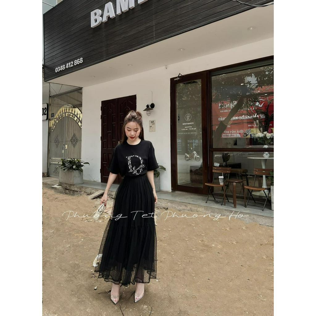 Sét DO kèm chân váy bi bao cao cấp TH568