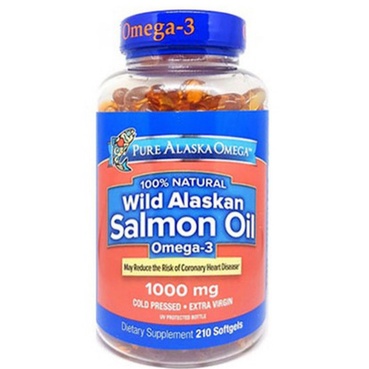 Dầu Cá hồi Pure Alaska Omega-3 Wild Salmon Oil 1000mg