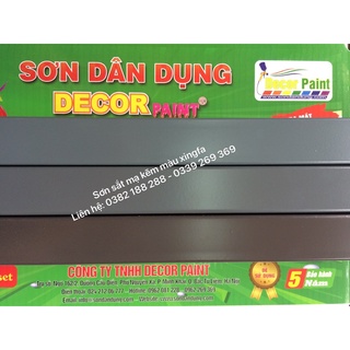 Sơn Sắt Mạ Kẽm Màu Đen Bóng, Đen Mờ, Chống Trầy Xước, Chịu Va Đập