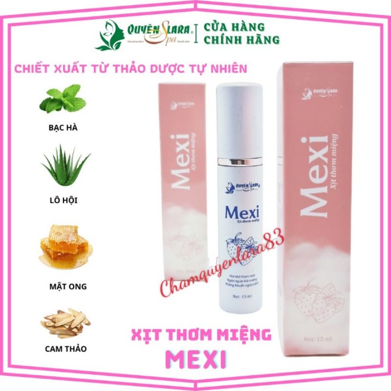 [chính hãng] xịt thơm miệng  Quyên lara 15ml Vị dâu