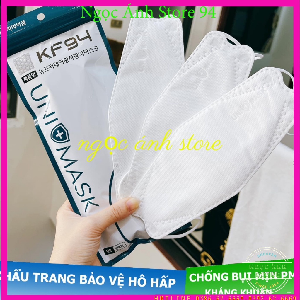Set 50 Chiếc Khẩu trang 4 Lớp KF94 UNI MASK Chống Bụi Mịn Và Kháng Khuẩn Hàng Cao Cấp Hàn Quốc,Ngọc Ánh store