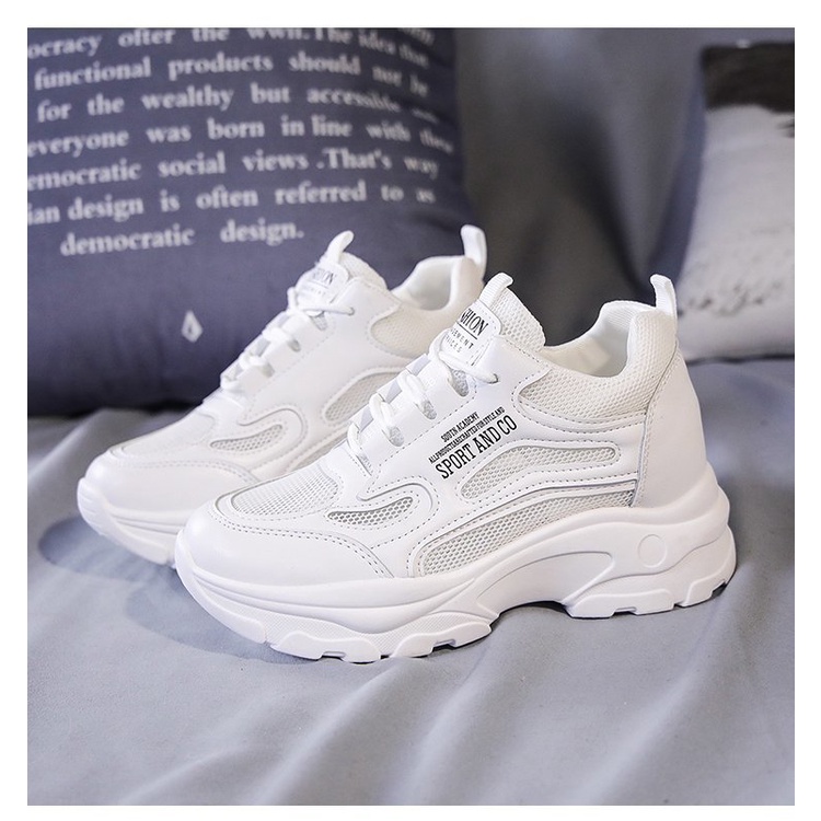 💘 Giày thể thao hỗ trợ tăng chiều cao thiết kế trẻ trung sành điệu dành cho nữ 💘 chống trượt  thoải mái  thời trang 💘 đế mềm thoáng khí  thiết kế mới