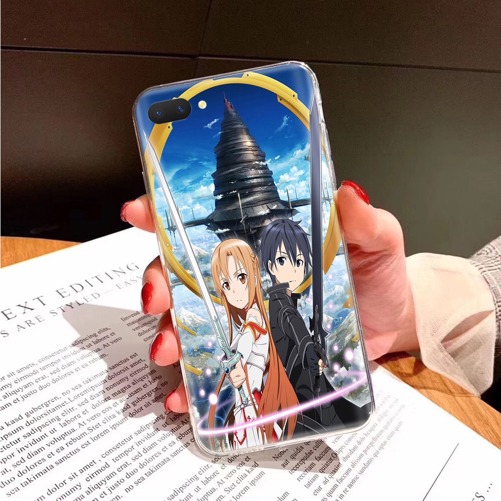 Ta117 Anime Sword Art Online for OPPO F15 F11 F9 F7 Youth R17 Find X2 Pro Transparent Case