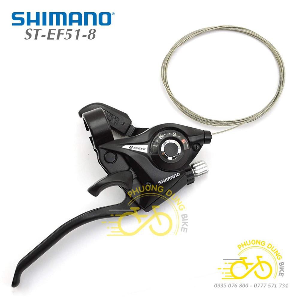 Tay đề xe đạp Shimano ST-EF51-8  3x8 Speed