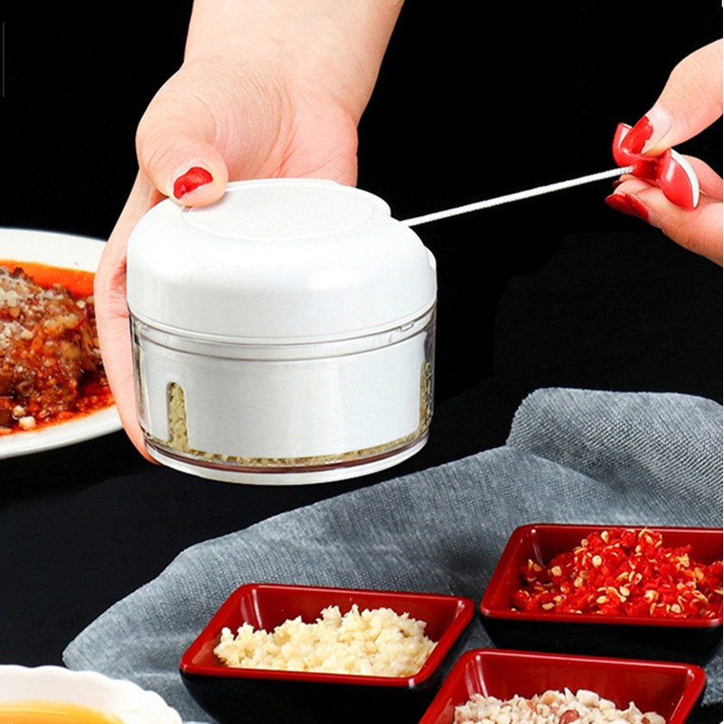Dụng cụ xay tỏi ớt bằng tay Mini Food Chopper tiện lợi trong nhà bếp