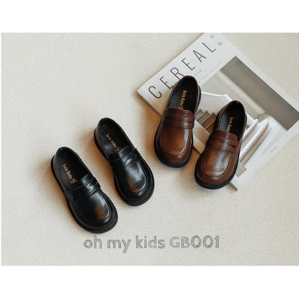 GB001 - Giầy Da Cho Bé Trai