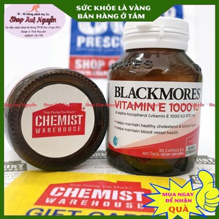 Vitamin E blackmore 1000iu hộp 30 viên và 100 viên thumbnail