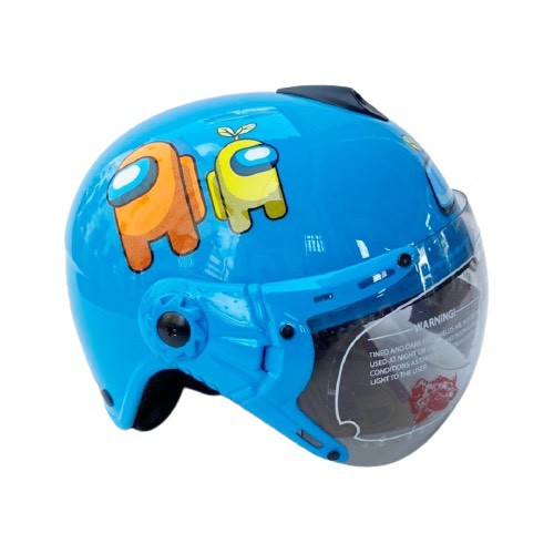 Mũ bảo hiểm trẻ em có kính - Siêu dễ thương - V&amp;S Helmet - VS103KS - Elsa -  Among Us - Dành cho bé từ 3 đến 6 tuổi