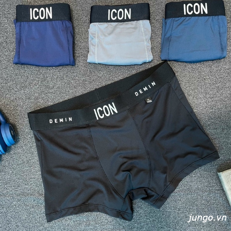 Quần lót nam ICON Demin cao cấp chất thun lạnh đẹp quần sịp nam đùi mềm mại co dãn jungo